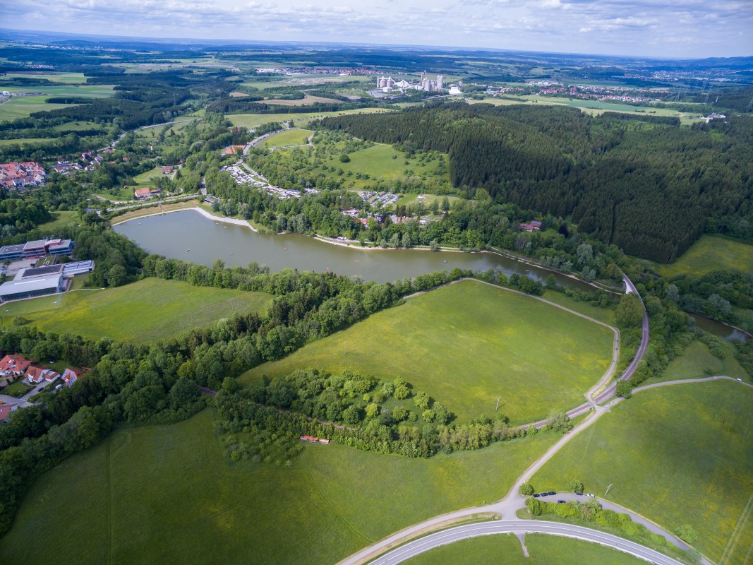 Stausee von oben