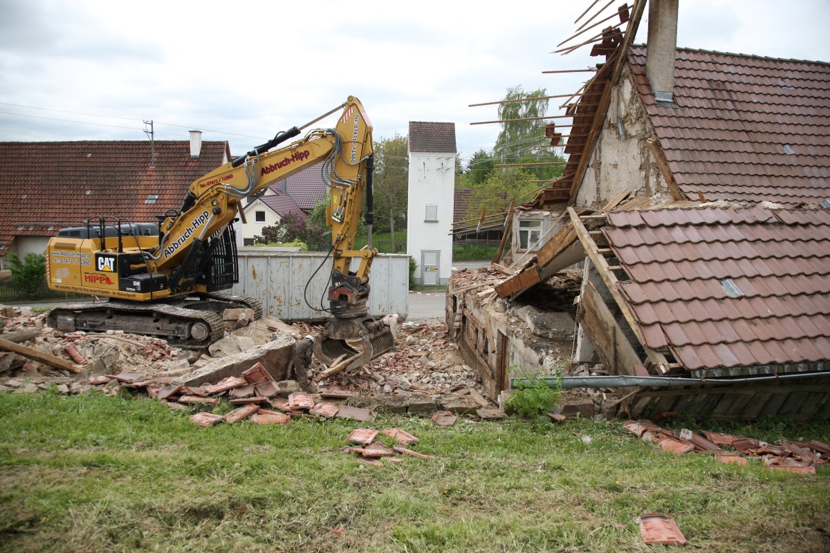 Ehemaliges Bauernhaus Abriss