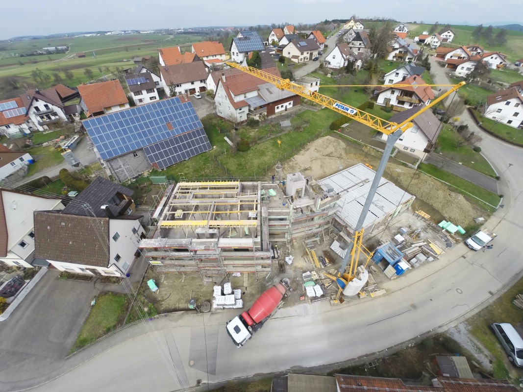 Leidringer-Gästehaus Rohbauanfang